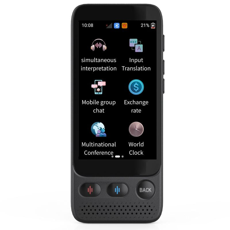 Smart 4G AI Translator | 139 Dil, Offline & Online, Fotoğraf Çevirisi, 8GB Hafıza