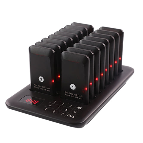 Mainlink R14 16’lı Kablosuz Titreşimli Çağrı Sistemi– 433,92 MHz, 300–500 m