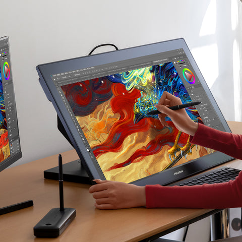 Huion Kamvas Pro 27 – 27'' 4K Ekranlı Profesyonel Grafik Çizim Tableti