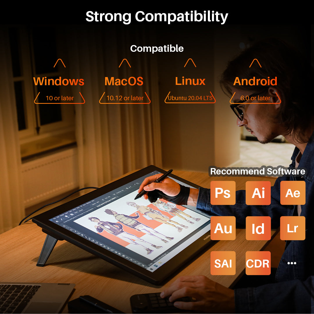 Huion Kamvas Pro 27 – 27'' 4K Ekranlı Profesyonel Grafik Çizim Tableti