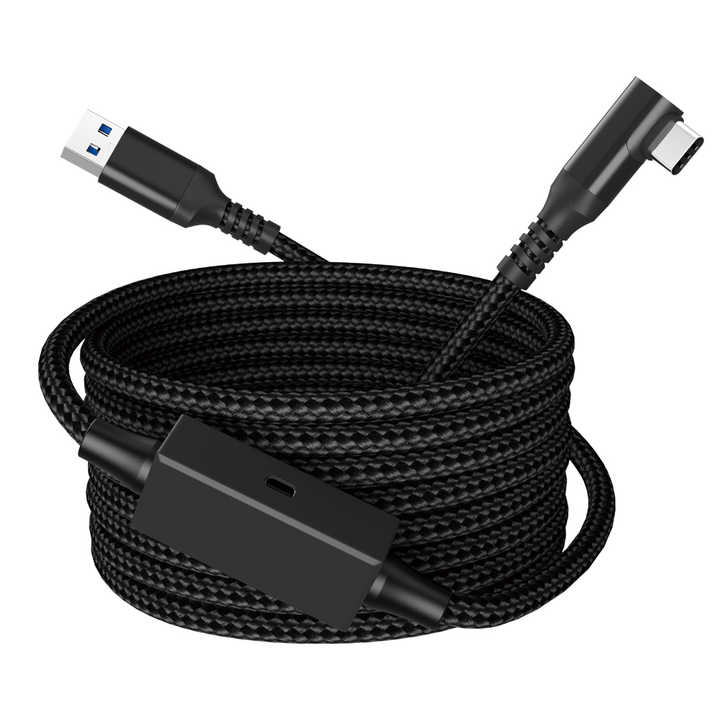 3A 60W hızlı şarj güçlü çok yönlülük ana VR cihazı Meta Quest 3 için güç kaynağı ile USB A C akışı kablosu kullanın